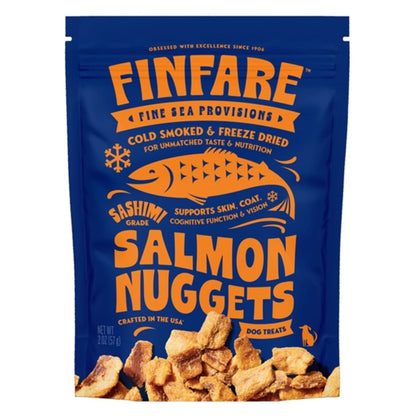 Finfare Dog 2oz. Freeze-dried Smoked Salmon Nuggets