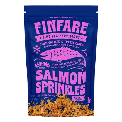 Finfare Cat 6oz. Freeze-dried Smoked Salmon Sprinkles Topper