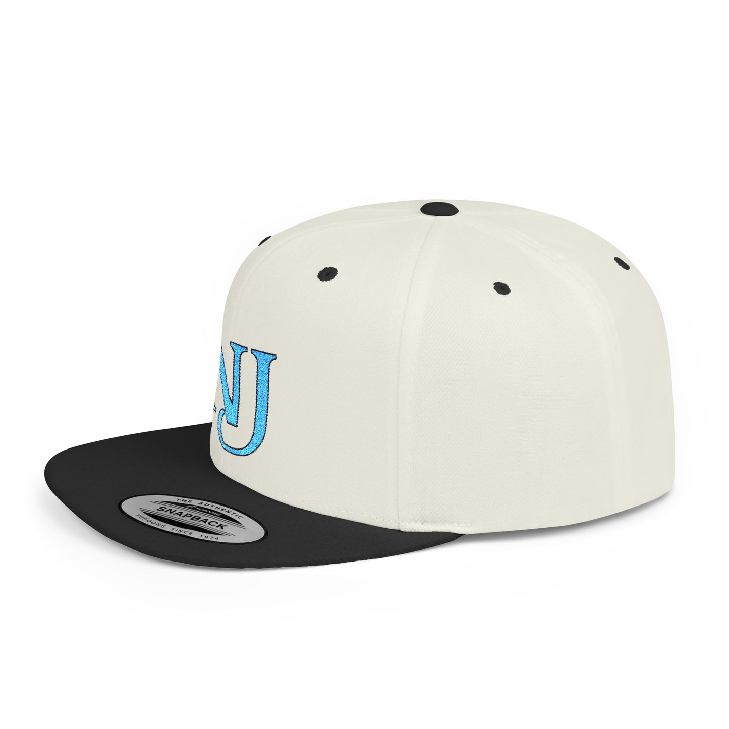NJ Embroidered Snapback Hat