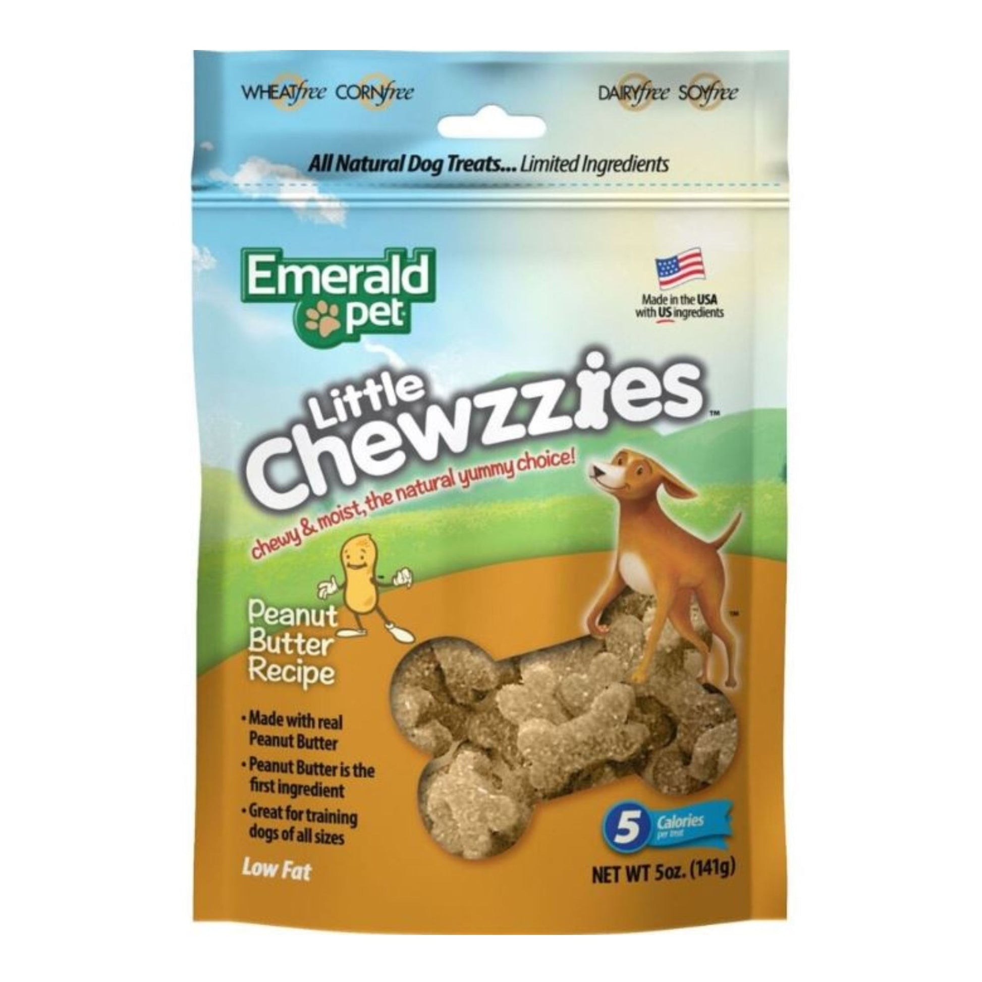 Emerald Pet Little Chewzzies Dog Treats Peanut Butter 5oz.