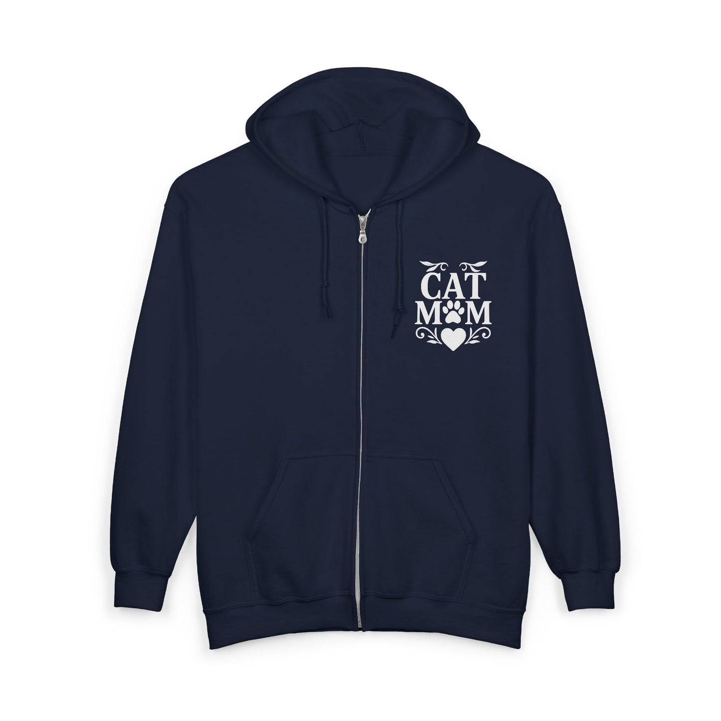 Cat Mom Zip Up Hoodie