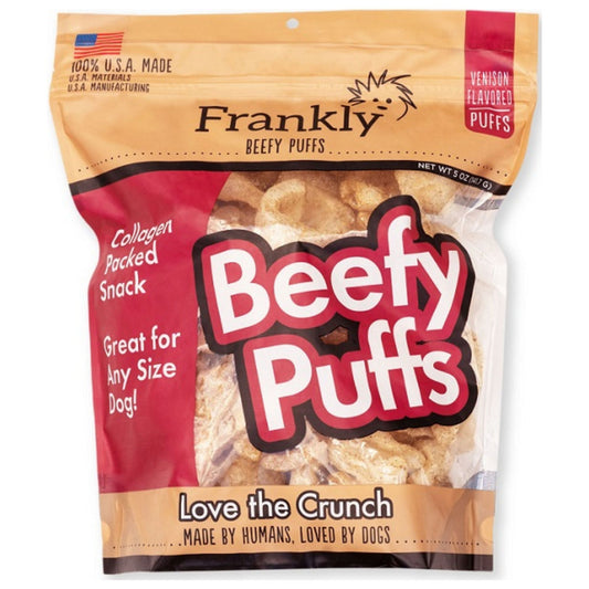 Frankly Dog Beefy Puffs Venison Collagen