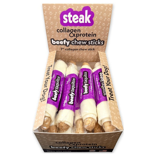 Frankly Dog Steak Beefy Taquito 12ct box