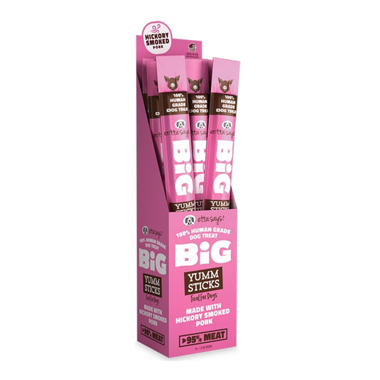 Etta Says Dog Grain Free Yum Stick Big Pork (Case of 24)