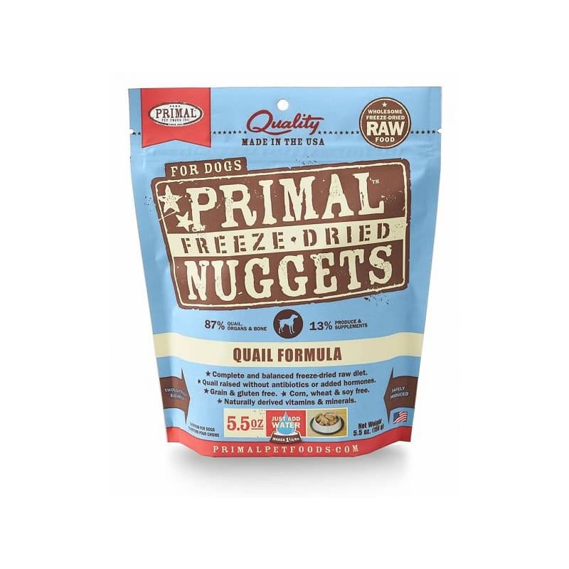 Primal Dog Freeze Dried Nugget Quail 5.5 oz.