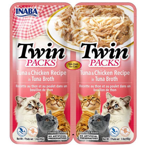 Inaba Cat Twin Pk Tuna Chkn In Tuna Broth 6Ct-2.08Oz