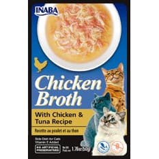 Inaba Cat Broth Chicken Tuna 6Ct-1.76Oz