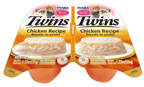 Inaba Cat Twin Cups Chicken 6Ct-2.46Oz