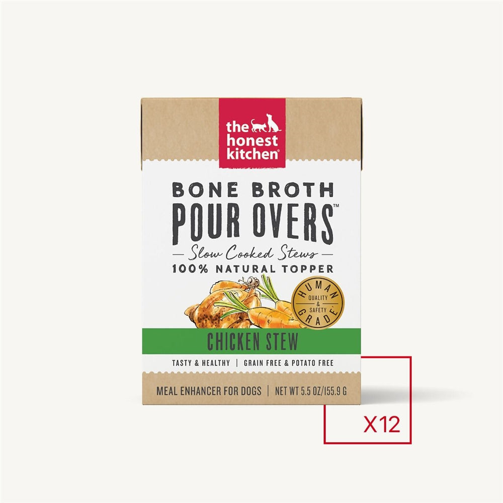 The Honest Kitchen Dog Pour Bone Broth Chicken 5.5 Oz. (Case Of 12)