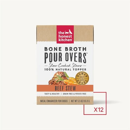The Honest Kitchen Dog Pour Bone Broth Beef 5.5 Oz. (Case Of 12)
