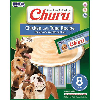 Inaba Dog Churu Chickn Tuna 6Ct-5.6Oz