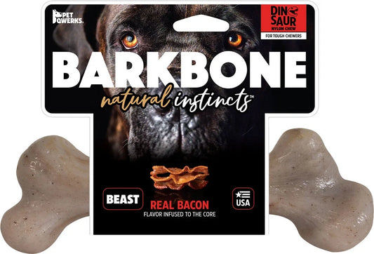 Pet Qwerks  Dinosaur Barkbone Bacon Beast