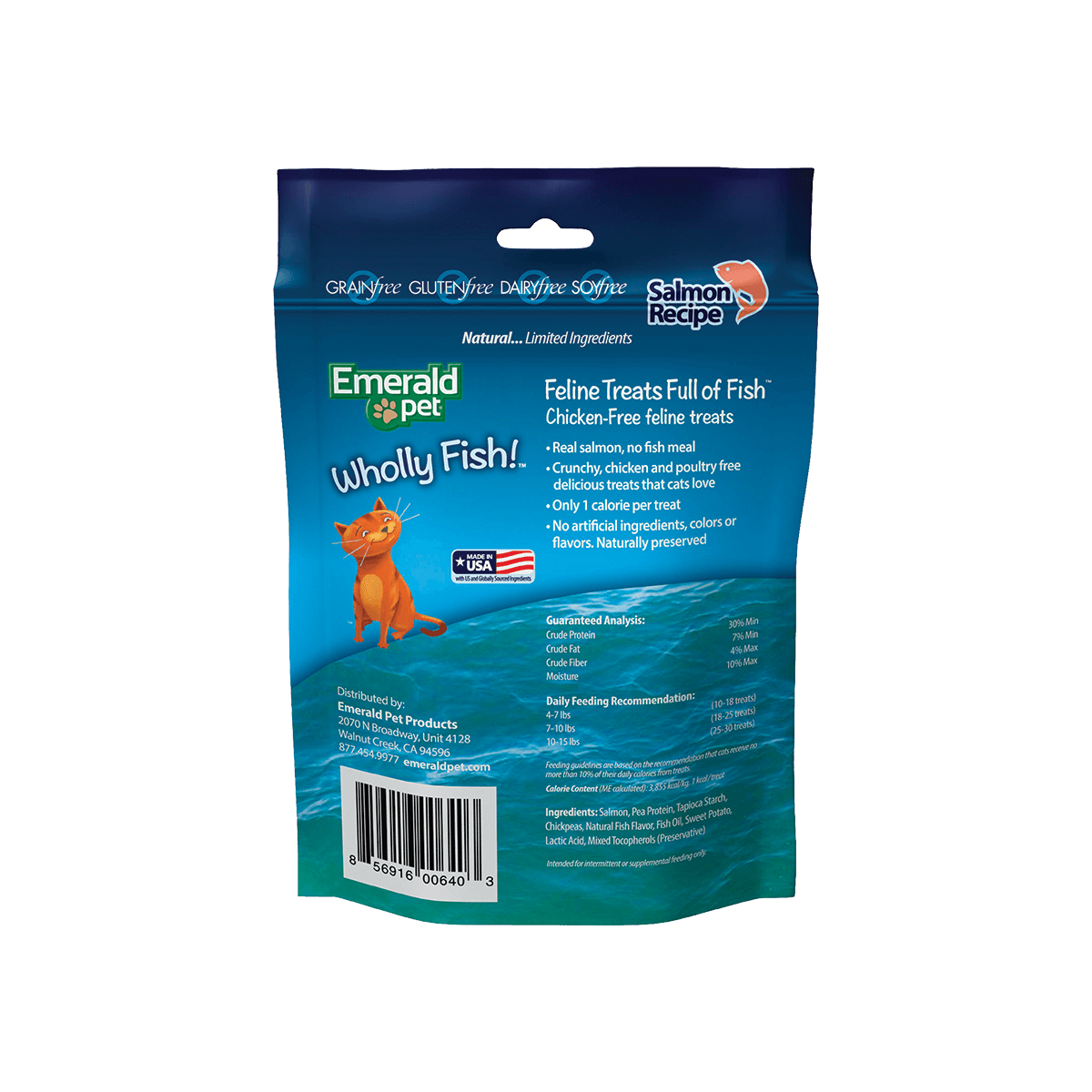 Emerald Pet Wholly Fish! Salmon Cat Treat 3oz. Default Title