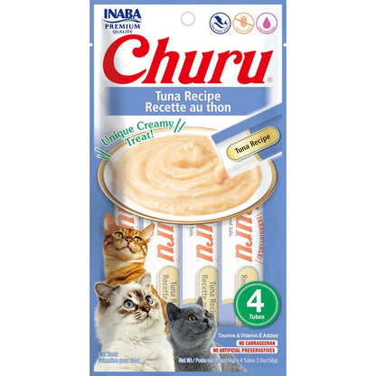 Inaba Cat Churu Puree Tuna 0.52Oz-6Ct