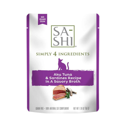 Sa-Shi Tuna Sardines 1.76oz. Simply 4 (Pouches of 8)