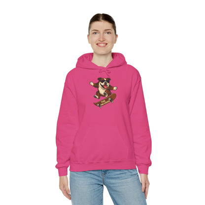 Skateboarding Bulldog Hoodie Sweatshirt