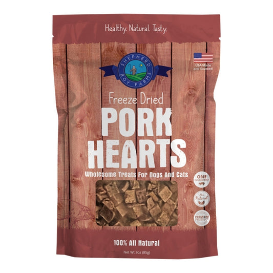 Shepherd Boy Farms Dog & Cat Freeze-Dried Pork Heart