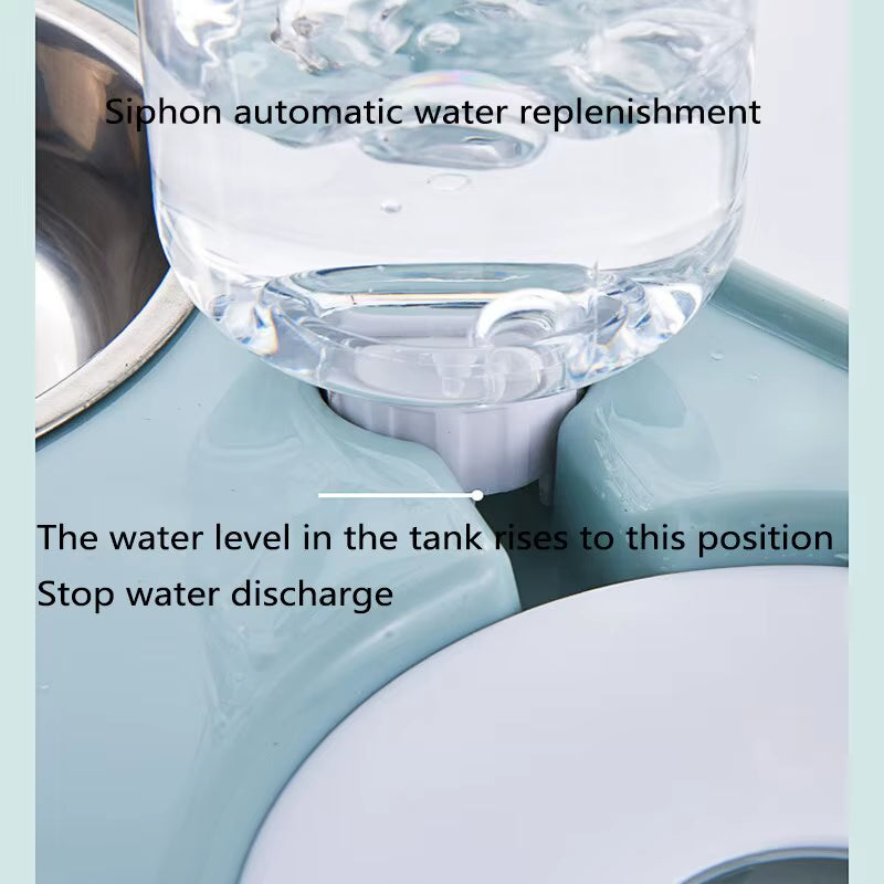 Pawmate Duoflow Feeder – Spill-Free Feeding & Hydration Station for Pets