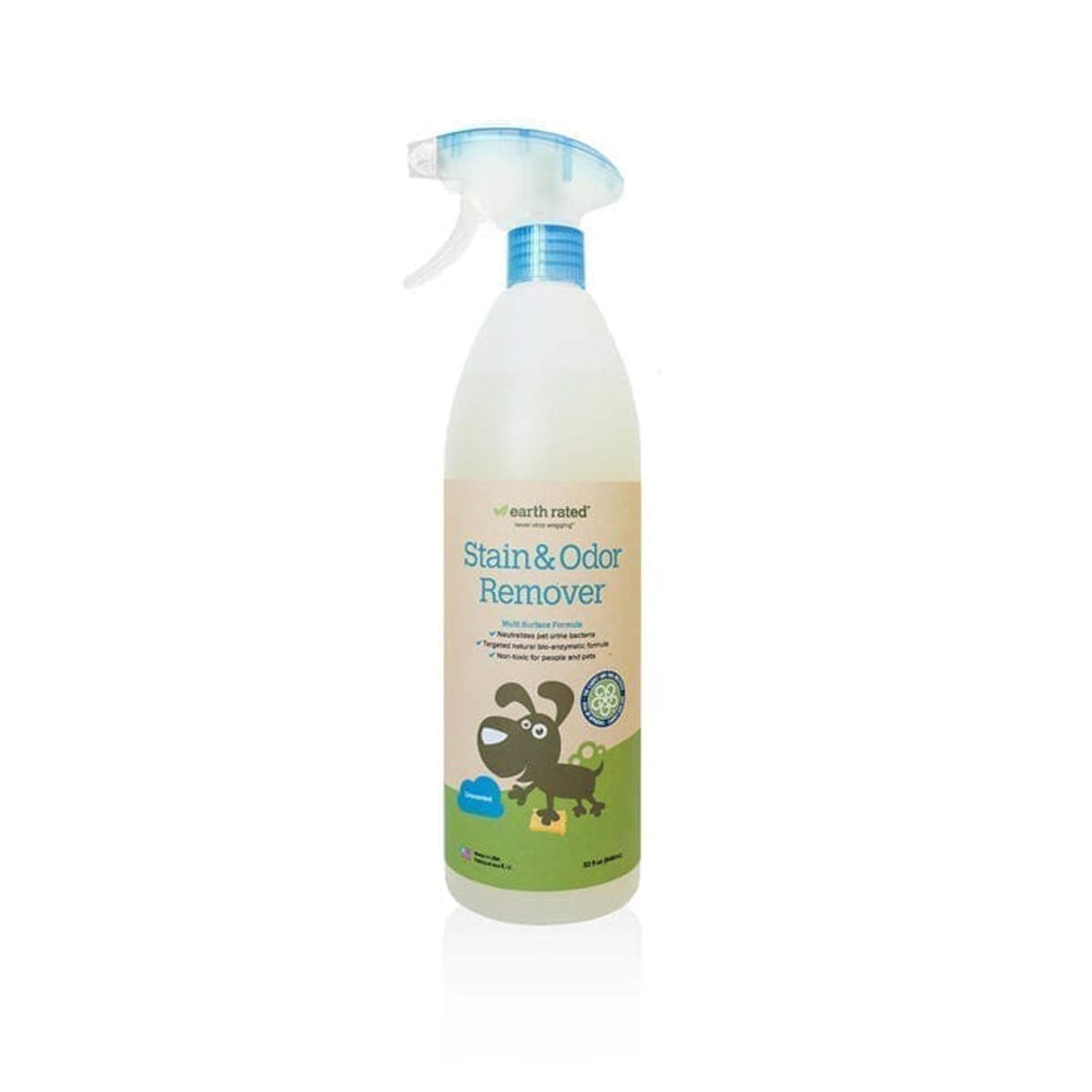Earth Rated Dog Stain And Odor Spray Unscented 32oz.