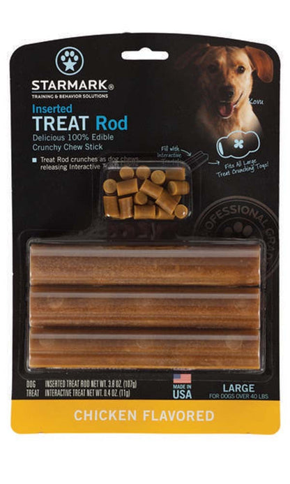 Starmark Inserted Dog Treat Rod Chicken USA 1ea-LG