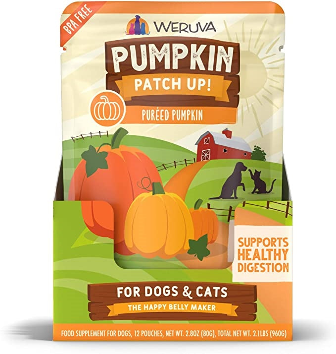 Weruva Dog Pured Pumpkin Supplement 2.8oz. Pouch Case Of 12