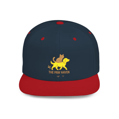 The Paw Haven Flat Bill Snapback Hat