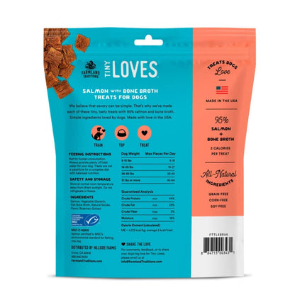 Farmland Traditions Tiny Loves Bone Broth Dog Treats Salmon Bone Broth, 1ea/5oz.