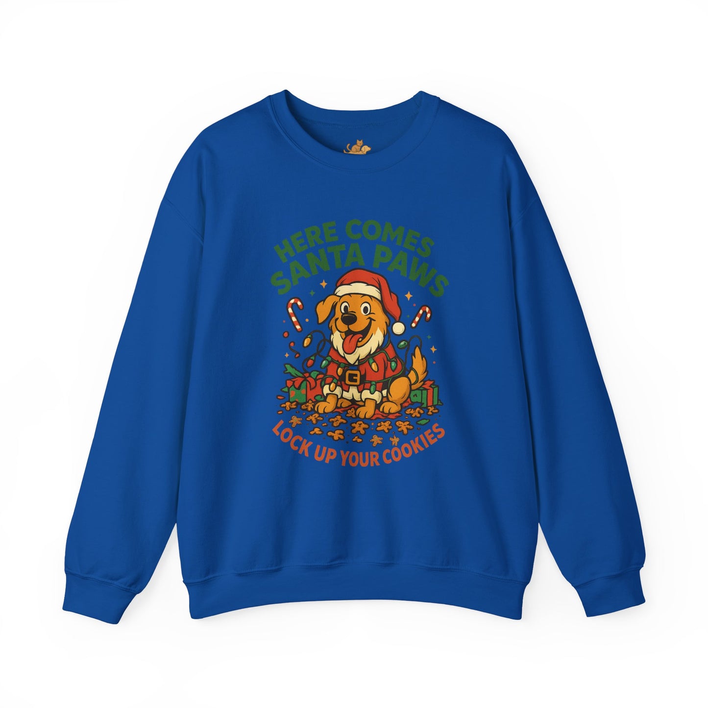 Here Comes Santa Paws Holiday Crewneck