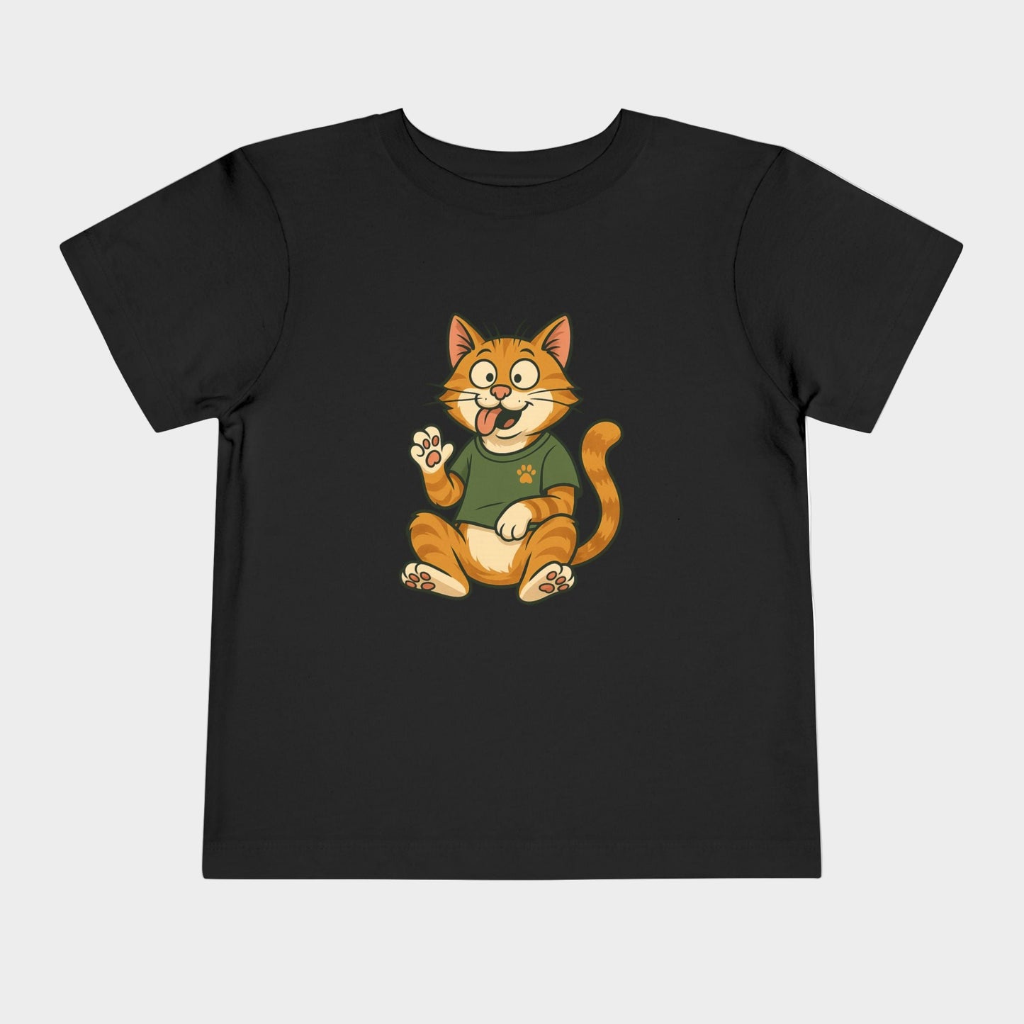Goofy Cat Toddler Tee