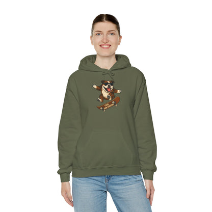 Skateboarding Bulldog Hoodie Sweatshirt