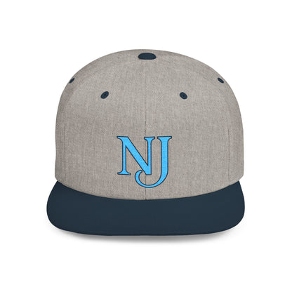 NJ Embroidered Snapback Hat