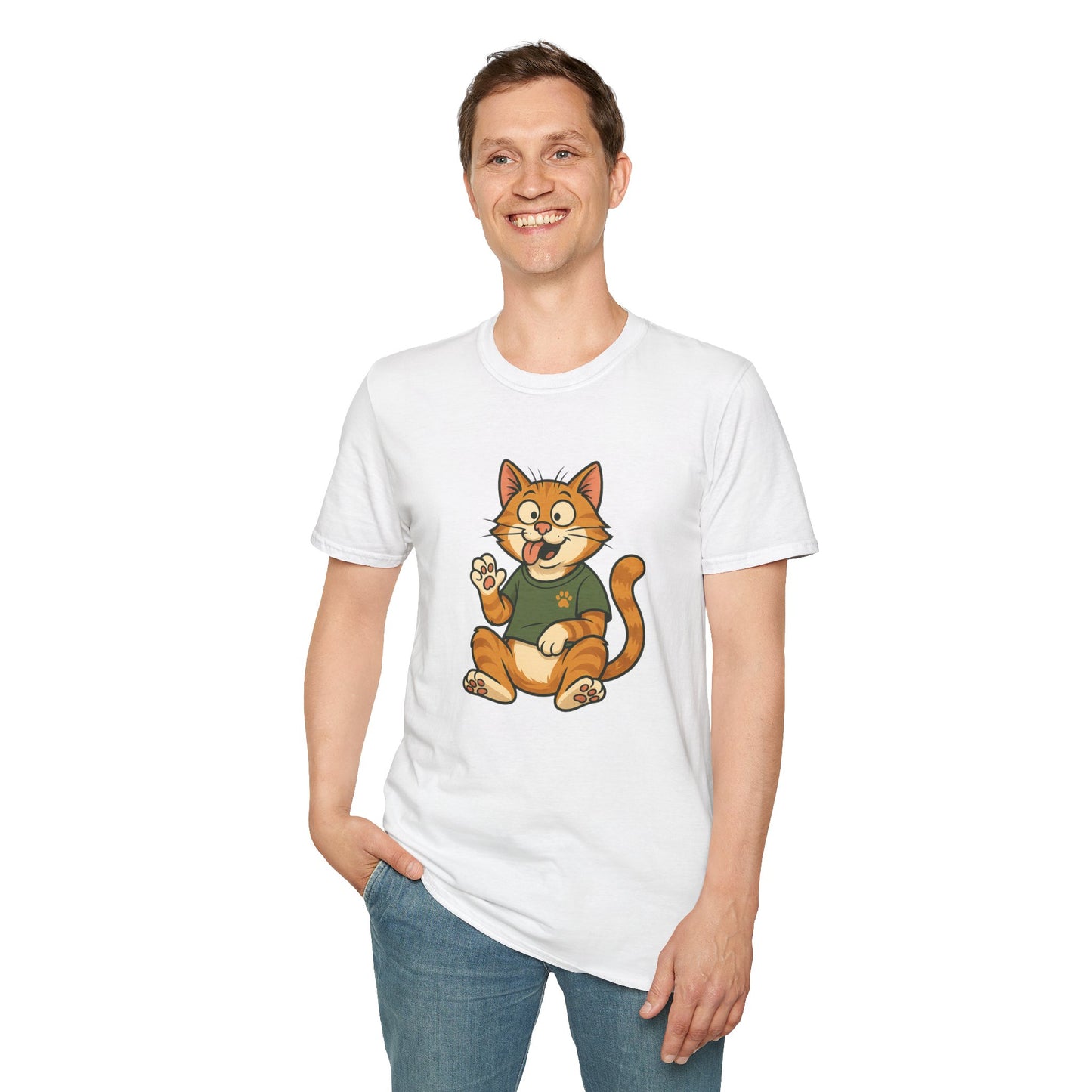 Goofy Cat T-Shirt