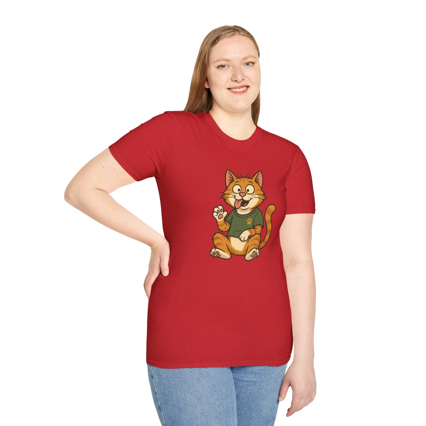 Goofy Cat T-Shirt