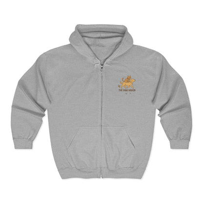 The Paw Haven Unisex Zip Hooded Sweatshirt