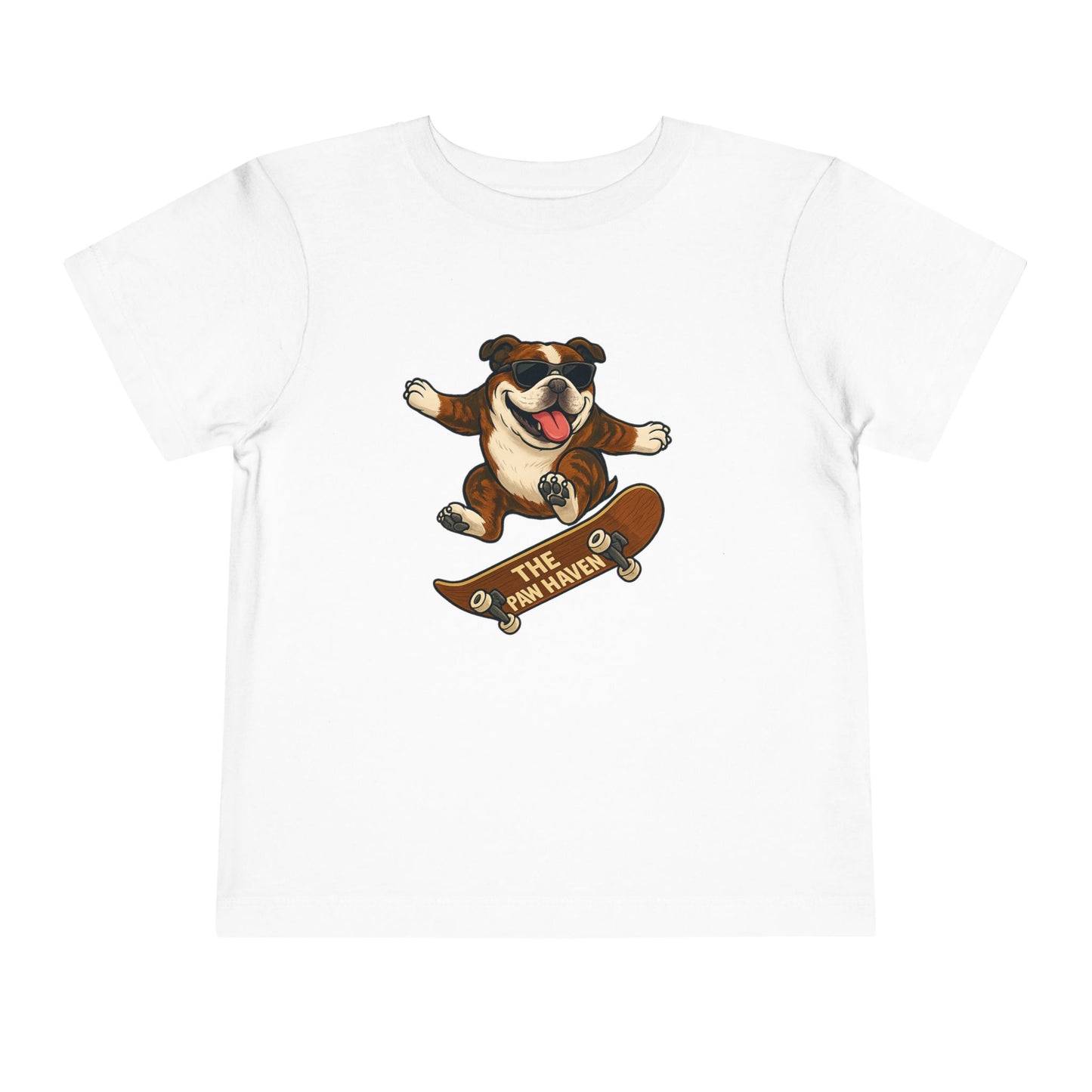 Skateboarding Dog Toddler Tee