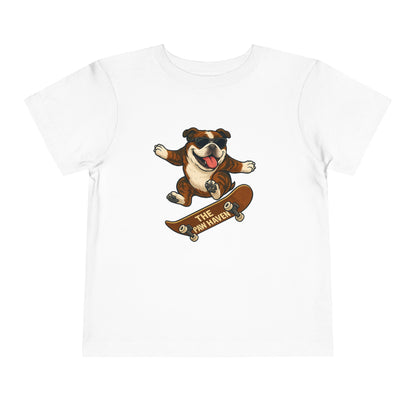 Skateboarding Dog Toddler Tee