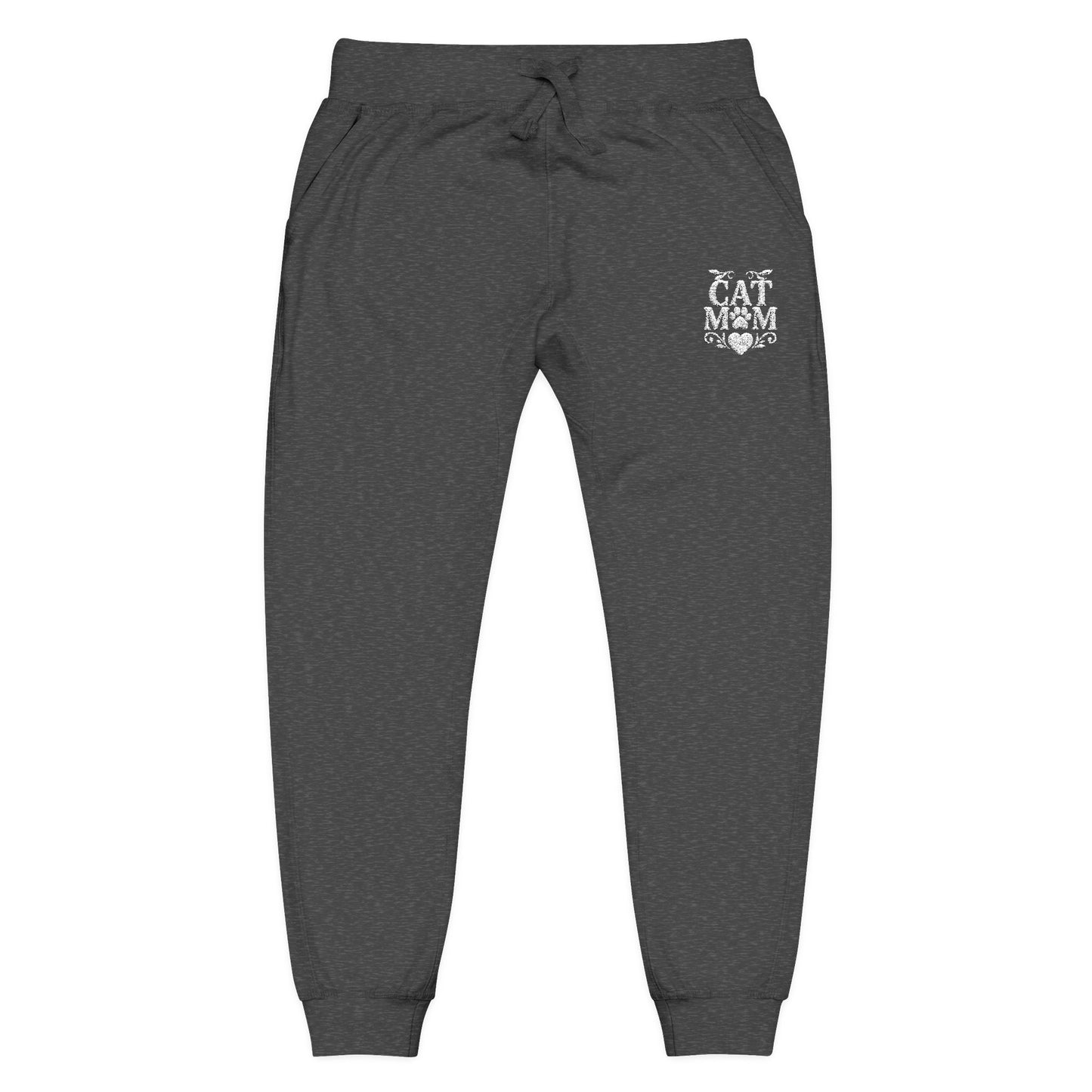 Cozy Cat Mom Unisex Fleece Sweatpants