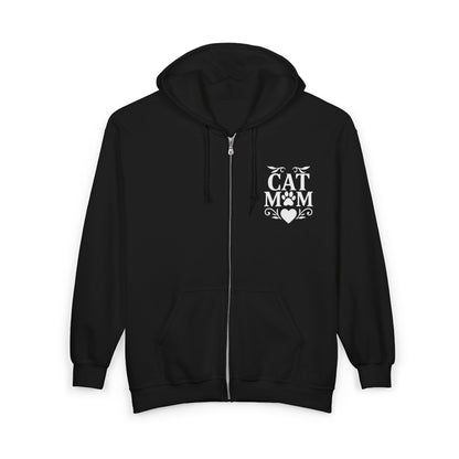 Cat Mom Zip Up Hoodie