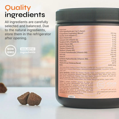 Dog Multivitamin Chews Vitamins 15 in 1 Joint Supplement for Dogs for Hip Joint