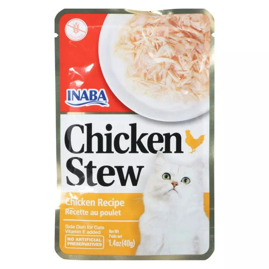 Inaba Chicken Stew Side Dish For Cats Chicken 1.76oz. (Case of 8)