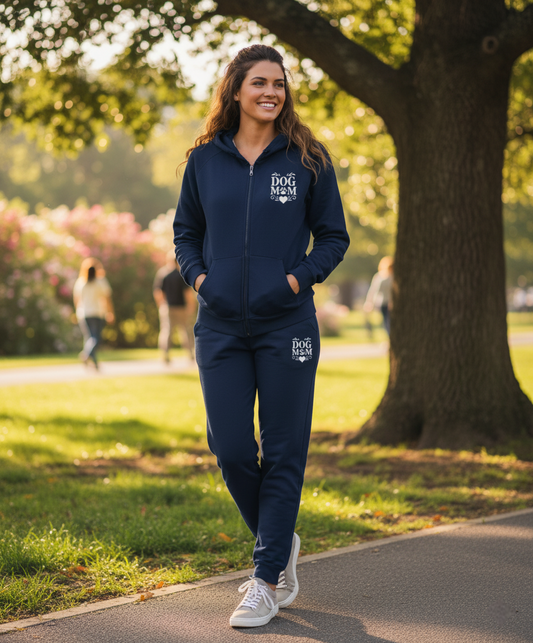 Dog Mom Full Zip Hoodie