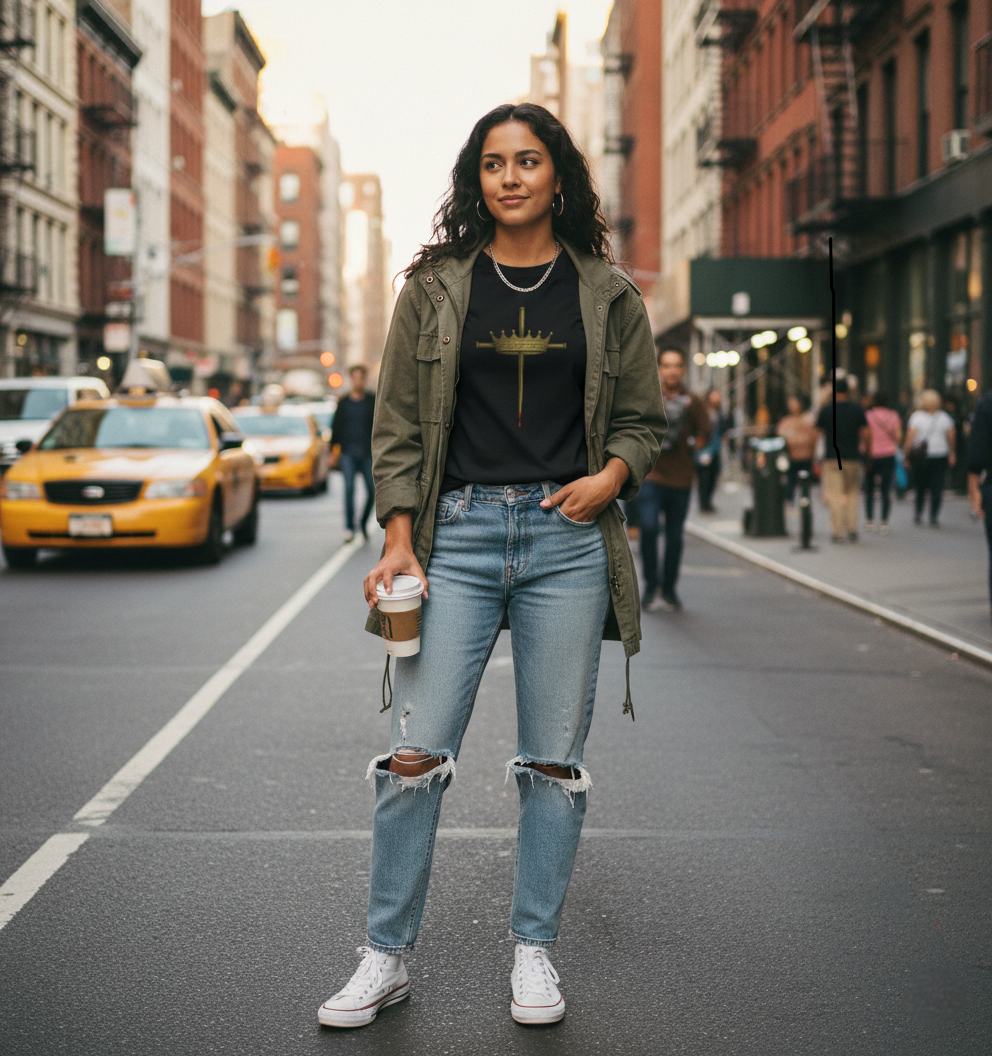 Crown Nail Cross T-Shirt