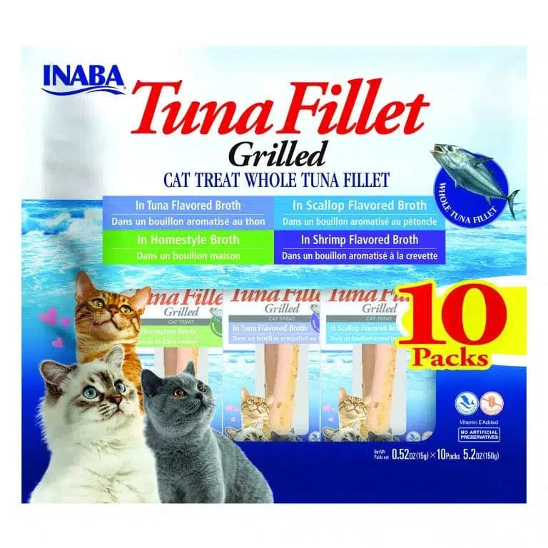 Inaba Tuna Fillet Grilled Variety Pack Assorted .52oz. 10 Pk