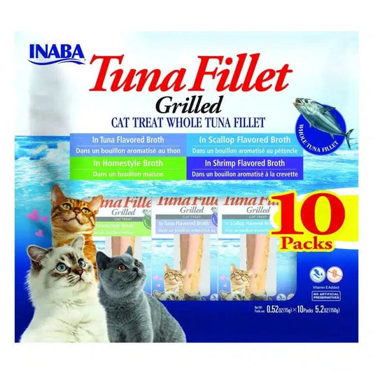 Inaba Tuna Fillet Grilled Variety Pack Assorted .52oz. 10 Pk