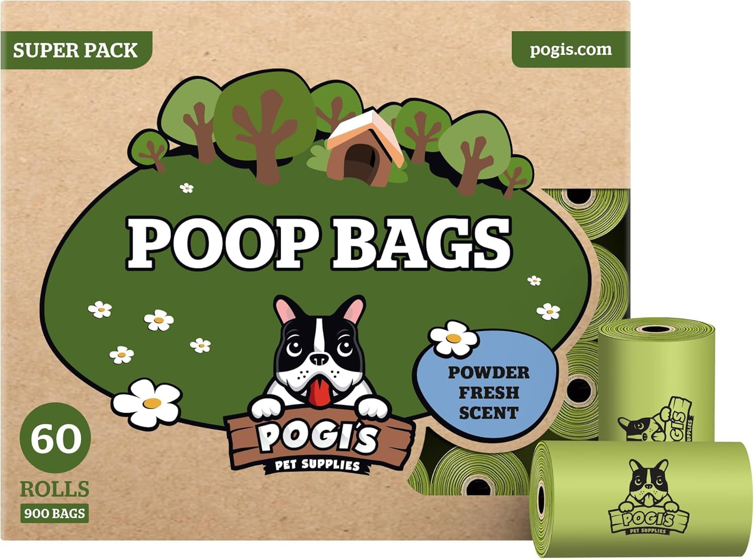 Pogi’S Dog Poop Bags – Leak-Proof & Extra Thick Pet Waste Bags (Fresh Scent, 10 Rolls, 150-Count)