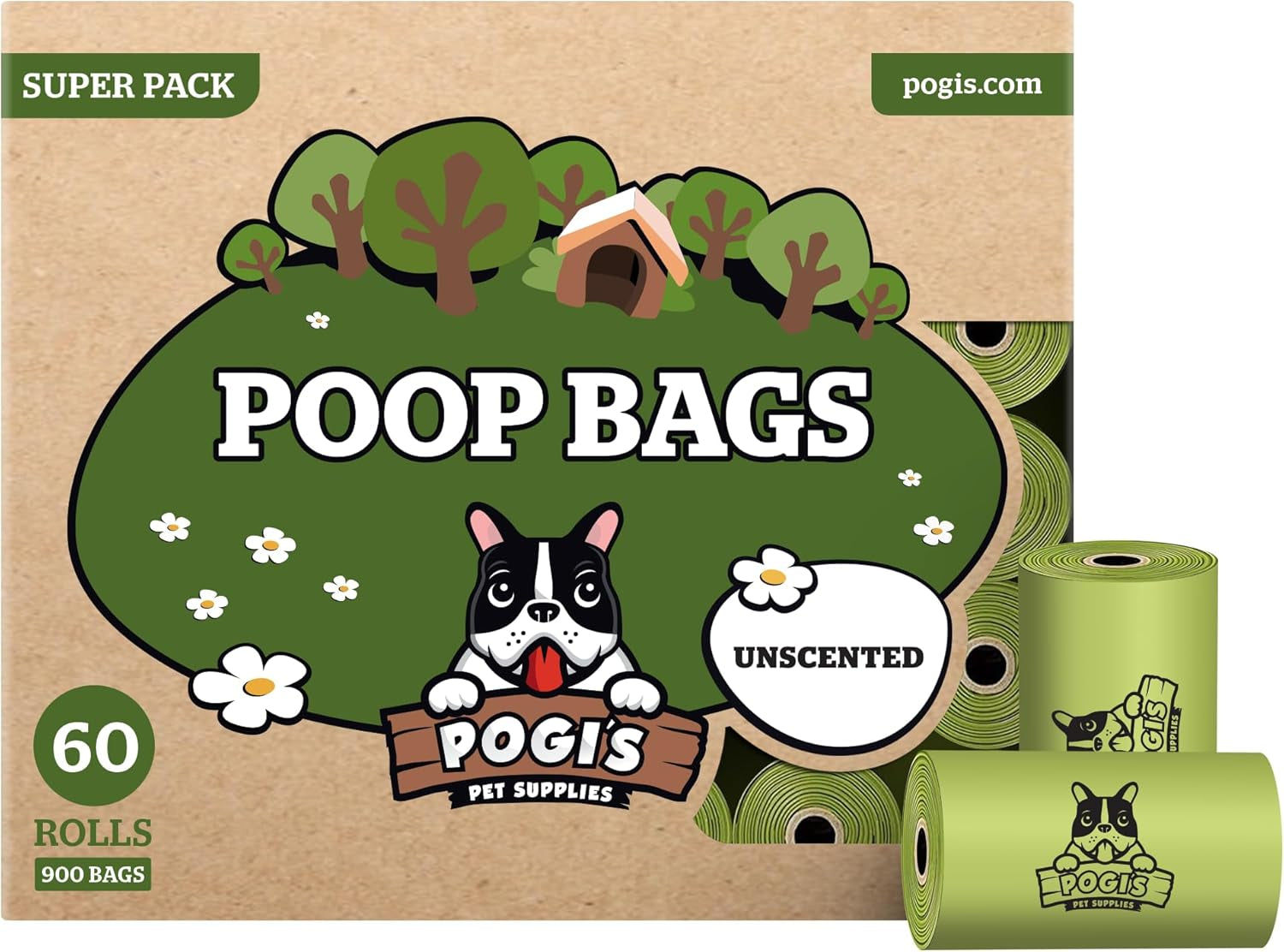 Pogi’S Dog Poop Bags – Leak-Proof & Extra Thick Pet Waste Bags (Fresh Scent, 10 Rolls, 150-Count)