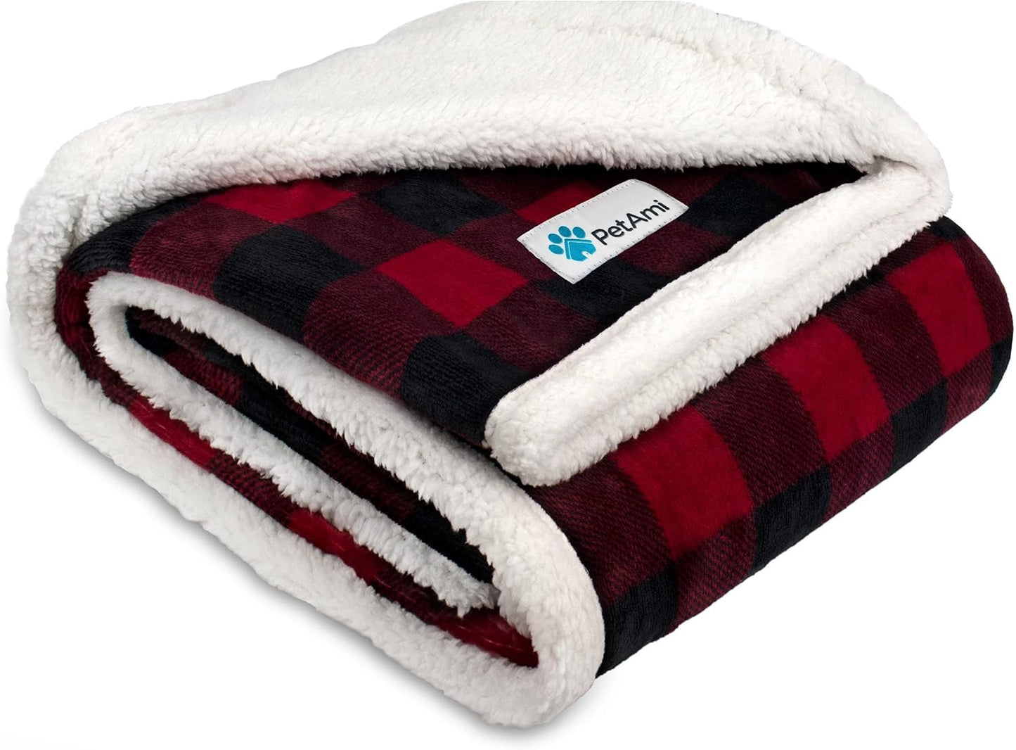 Waterproof Dog Blanket for Queen Bed Large XL Dog Throw for Couch Cover Leakproof Furniture Protection, Sherpa Fleece, Reversible Soft Washable 90X90 Light Gray