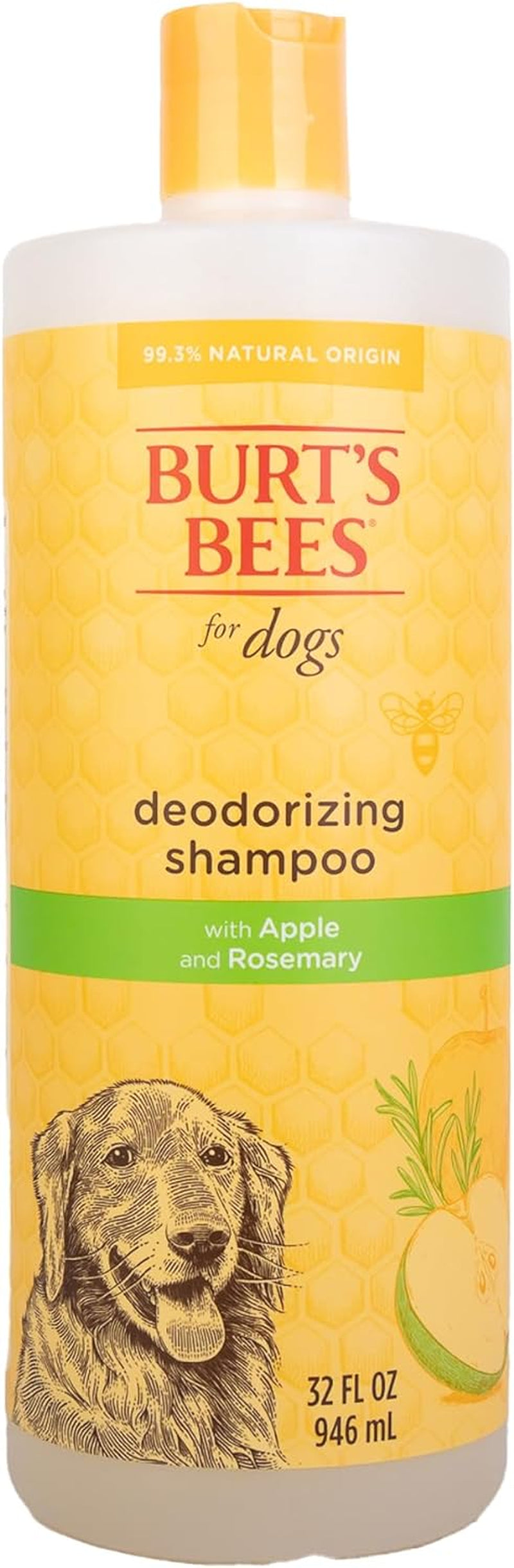 Naturally Derived Deodorizing Dog Shampoo with Apple & Rosemary - Dog Shampoo for Odors - Cruelty Free, Formulated without Sulfates and Parabens, Made in USA, 16 Oz - 2 Pack