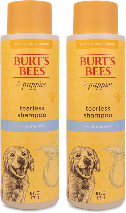 Tearless Puppy Shampoo with Buttermilk, 95% Natural Origin Formulas, Shampoo for Puppies - Gentle Dog and Puppy Shampoo Tear Free, Best Puppy Shampoo Tearless, 32 Oz