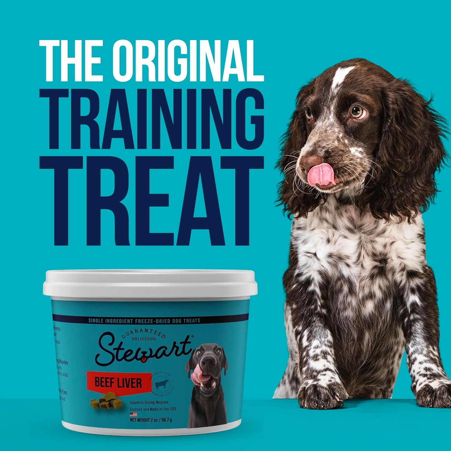 Freeze Dried Dog Treats, Beef Liver, Healthy, Natural, Single Ingredient, Grain Free Dog Treat, Liver Treats for Dogs, 14 Ounces, Resealable Tub